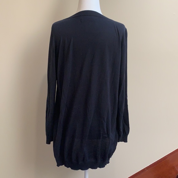 ❤️ PRADA Black Light Cotton Sweater Size 42 - Picture 3 of 6